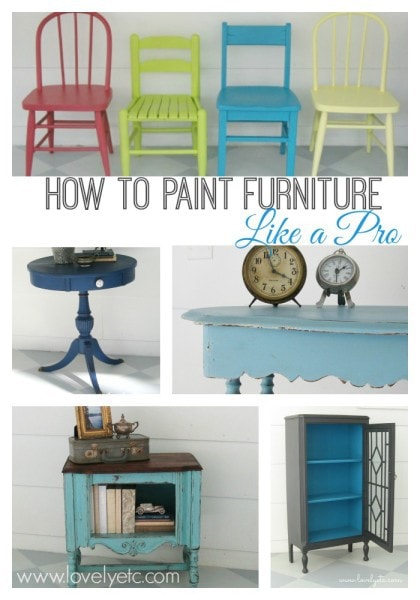 how to paint furniture