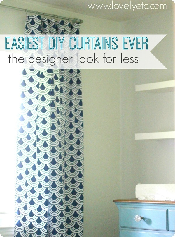 easiest diy curtains ever