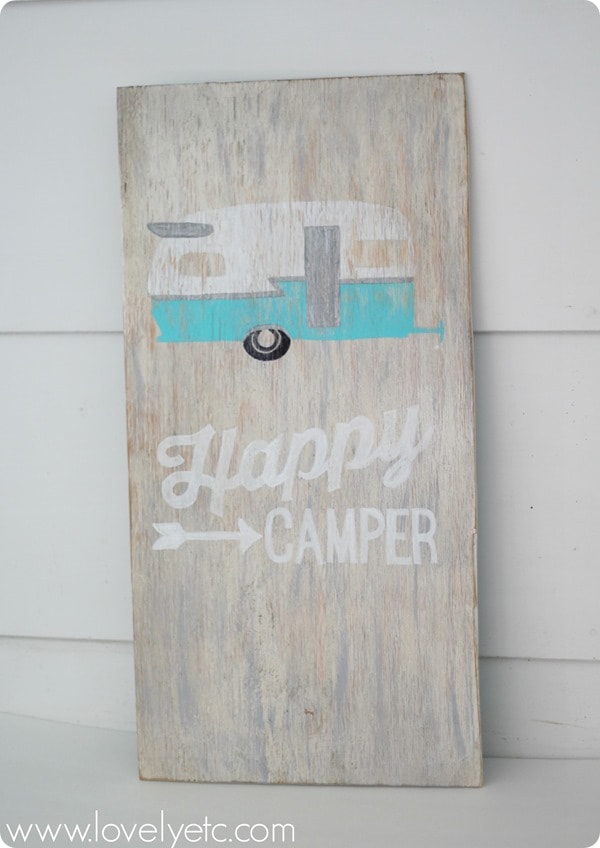 happy camper sign