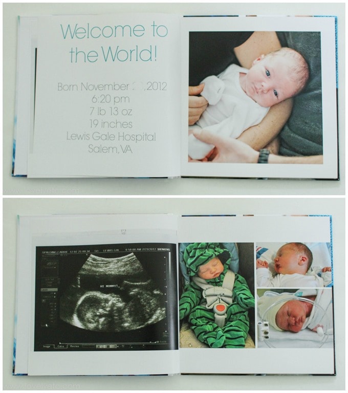 baby book presentation