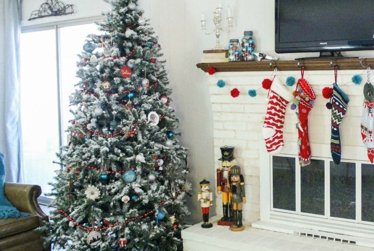 Before and After: Flocking and Decorating a Christmas Tree » My
