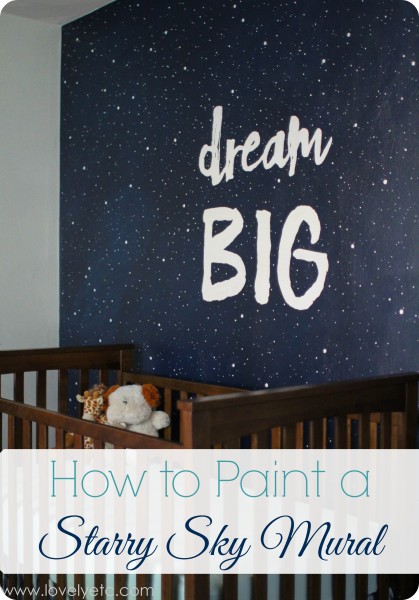 how to paint a night sky mural pin collage