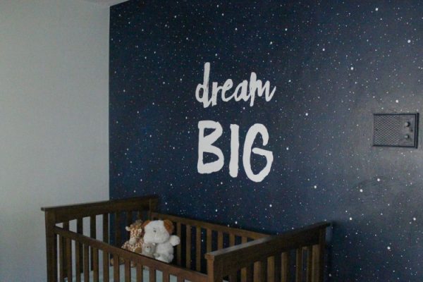 Vintage Modern Navy and Gray Nursery