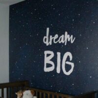 night sky mural dream big