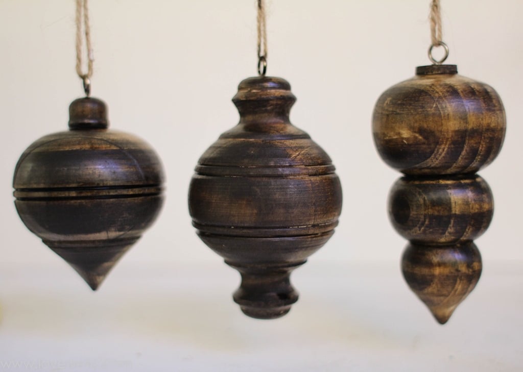 Rustic Wooden Christmas Ornaments - Lovely Etc.