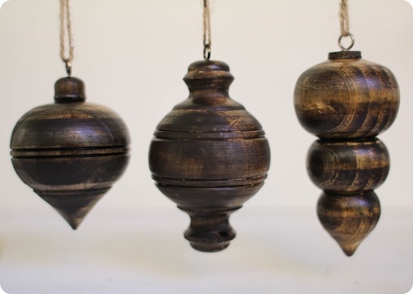 Stained wood christmas ornaments