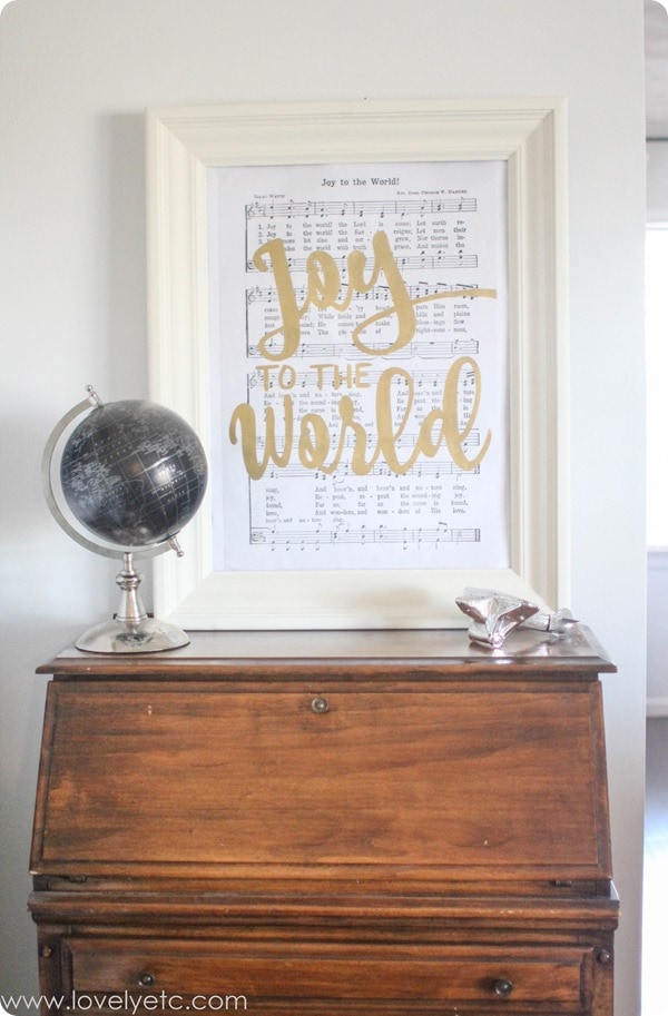 joy to the world printable art.