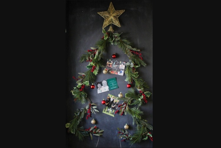 How To Make A DIY Christmas Tree Card Display
