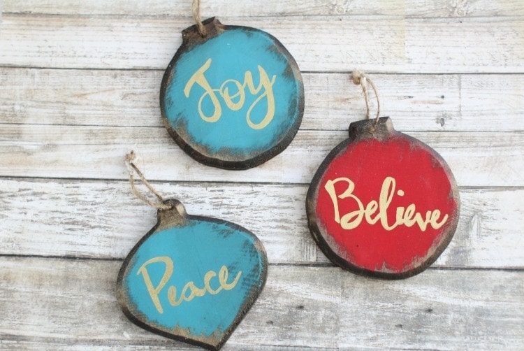 rustic glam ornaments