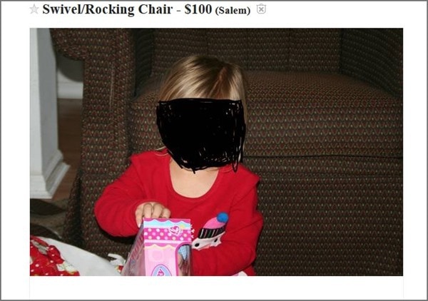 how not to sell a chair on craigslist
