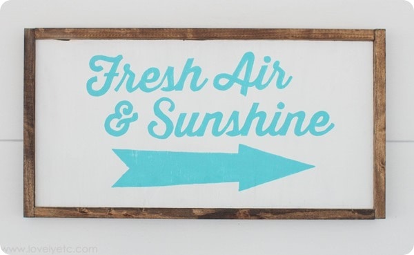 DIy spring sign