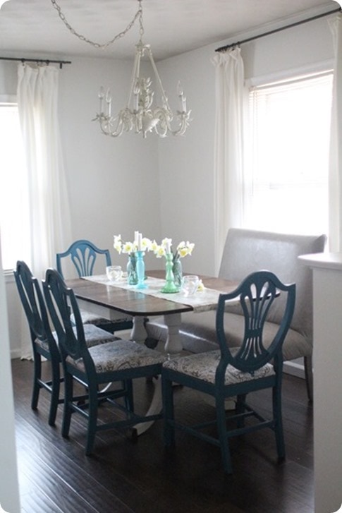 dining table with leather settee