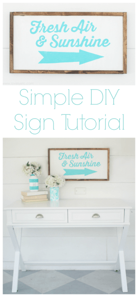 simple diy sign tutorial