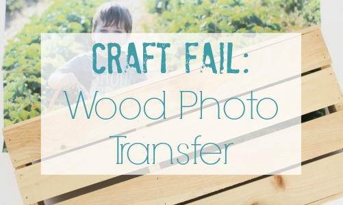 Craft fail: Wood photo transfer