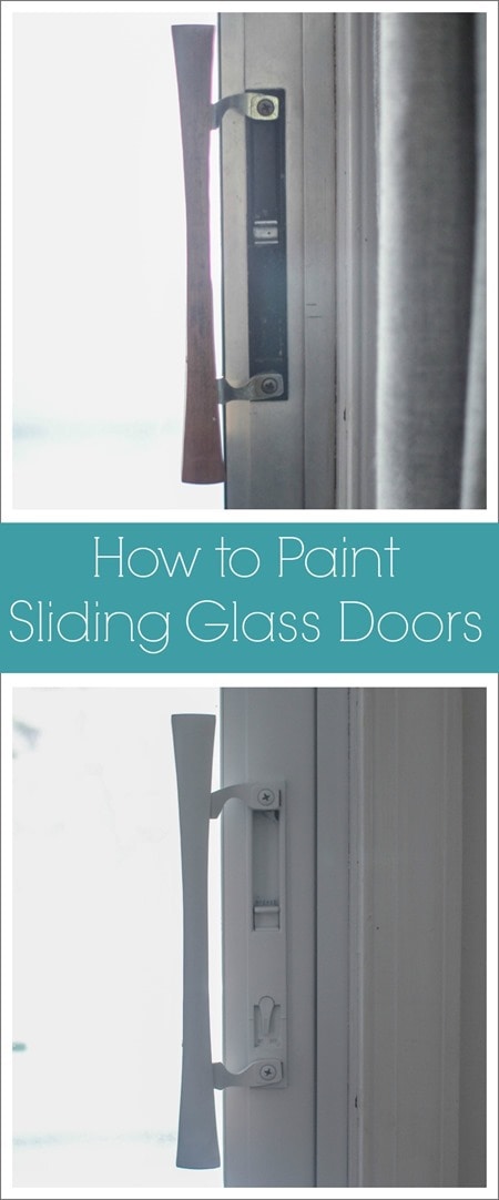 how to paint sliding glass doors