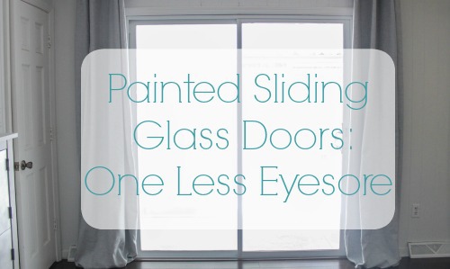 Painted Sliding Glass Doors: One Less Eyesore