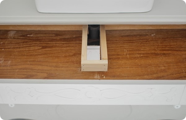 fixing dresser drawers for a bathroom vanity