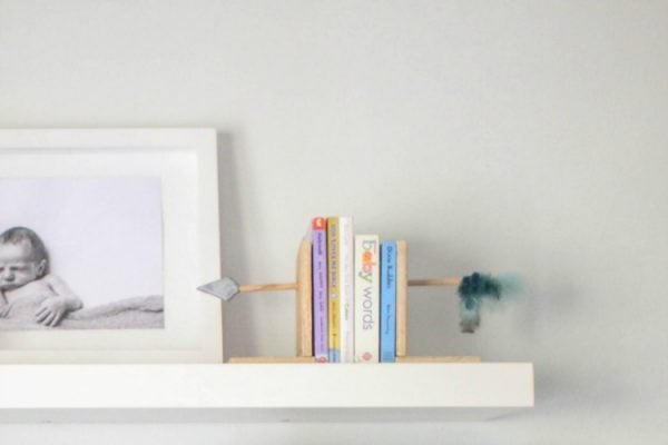 DIY Arrow Bookends