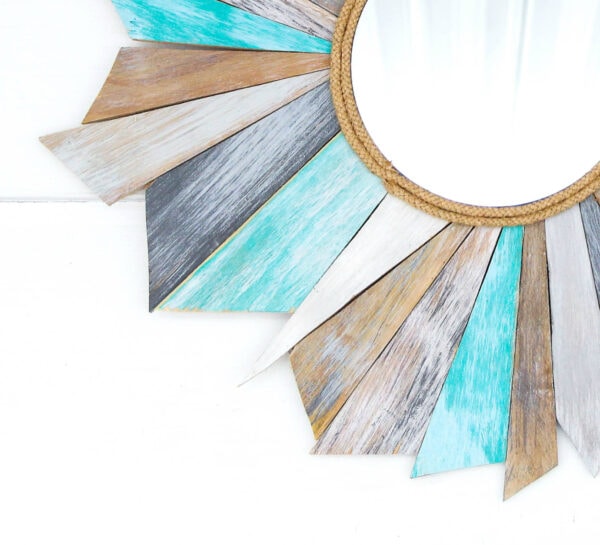 details of sunburst mirror