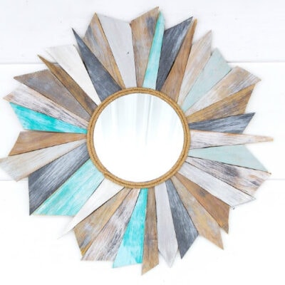 How to make a Sunburst Mirror using Scrap Wood