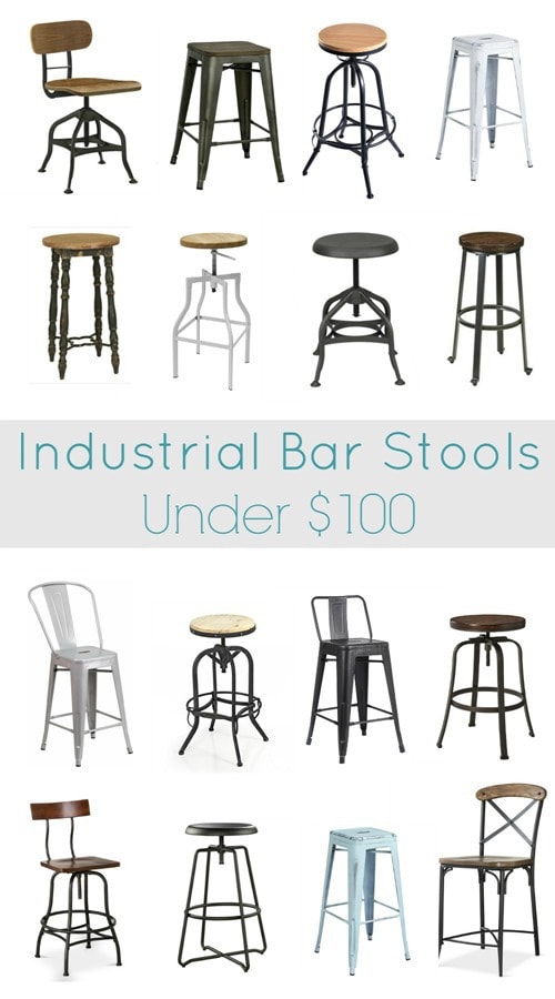 industrial bar stools under 100 dollars