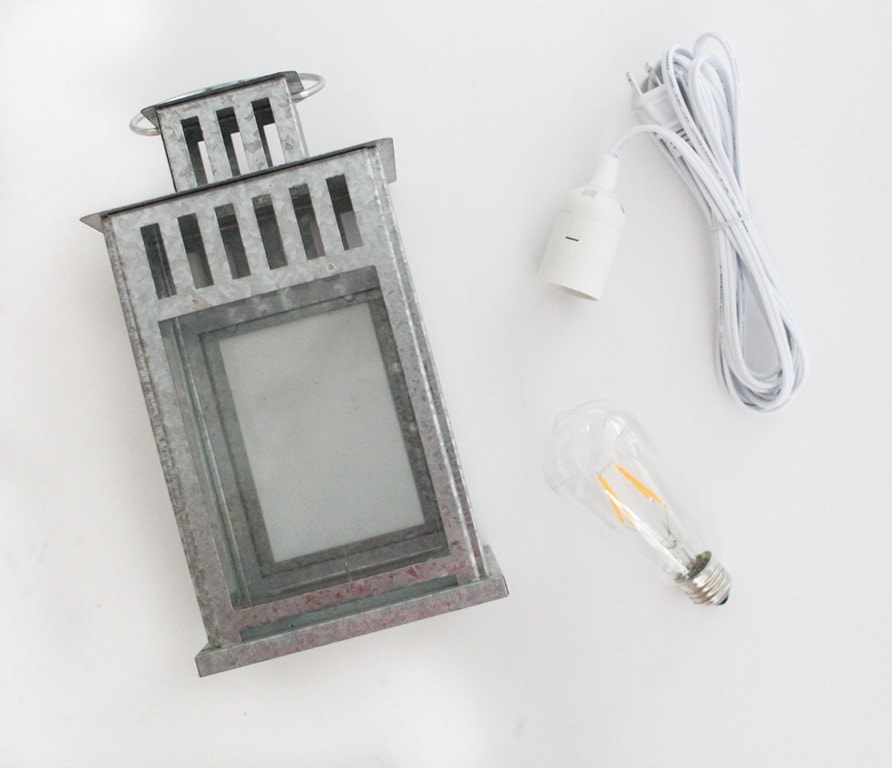 How To Turn A Lantern Into Lamp Lovely Etc