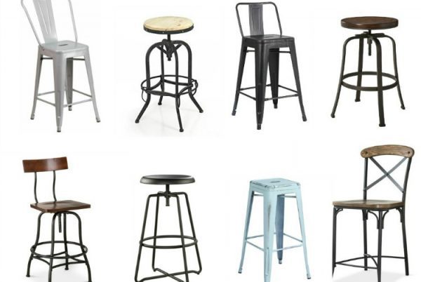 Industrial Bar Stools under $100