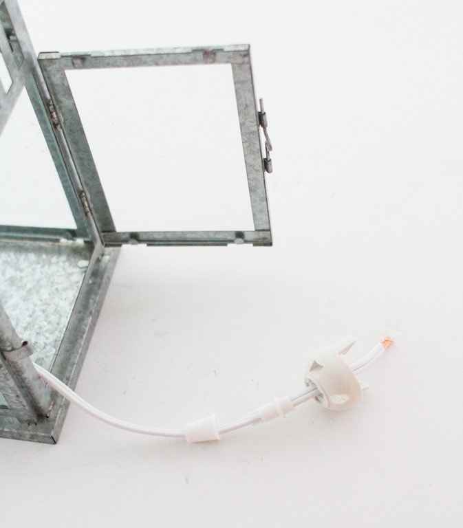 How to turn a lantern into a lamp Lovely Etc.