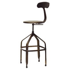 architect stool with back