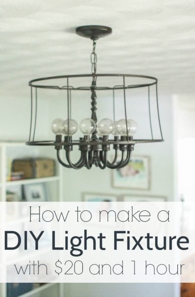 Diy Industrial Light An Upcycled Lighting Project Lovely Etc