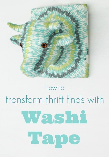 how to transform thrift finds with washi tape