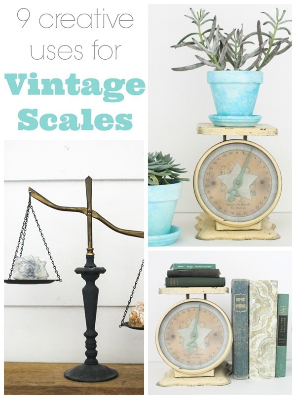 9 creative uses for vintage scales 