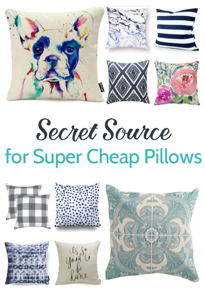 secret source for super cheap pillow covers