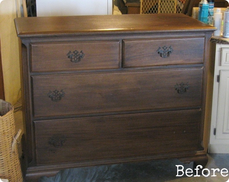 dresser before