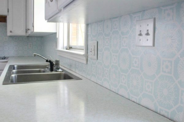 The Cheapest DIY Backsplash Ever
