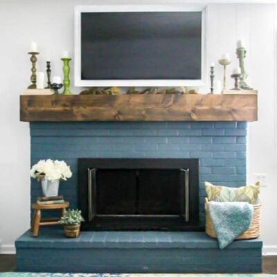 How to paint a brick fireplace (the right way)