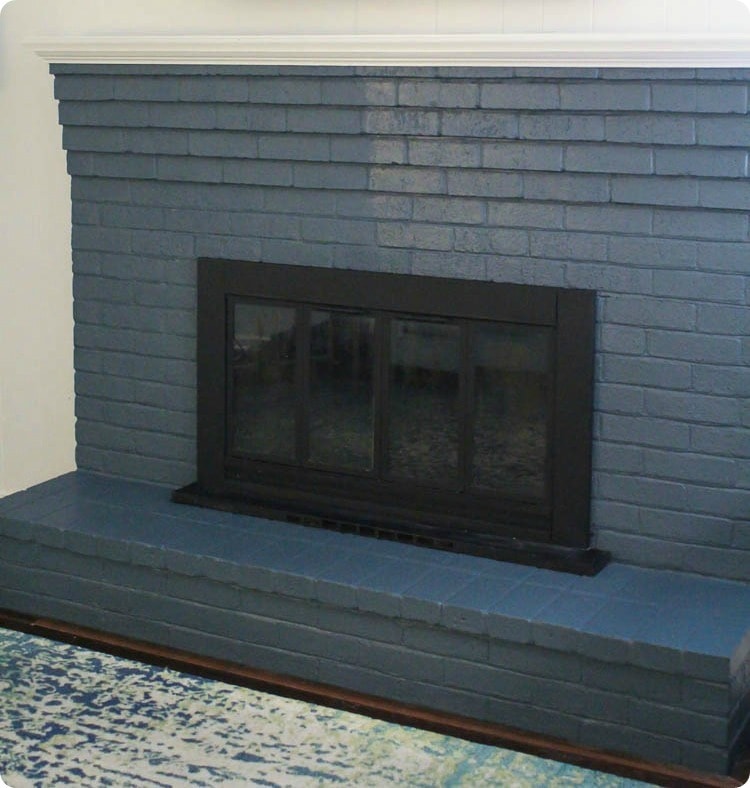 How To Paint A Brick Fireplace The Right Way Lovely Etc The
