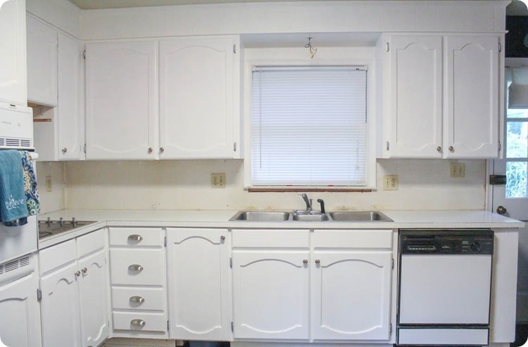 removing the old backsplash