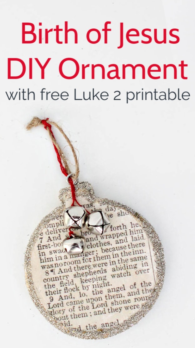 DIY Christmas Story (jesus) Christmas ornament.