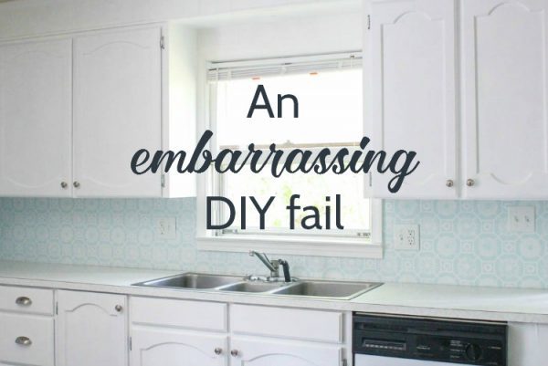 An embarrassing DIY fail and a life lesson