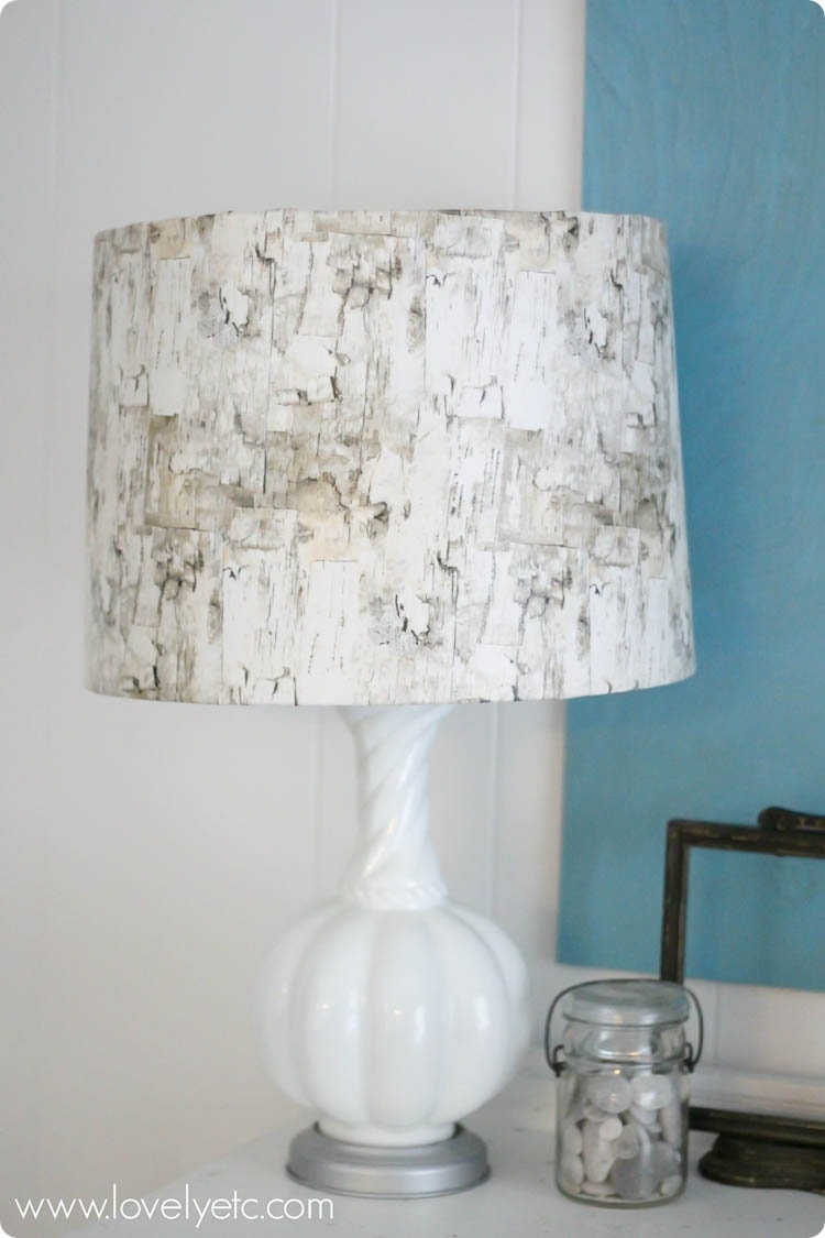 birch lampshade