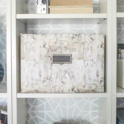 Turn any cardboard box into beautiful storage