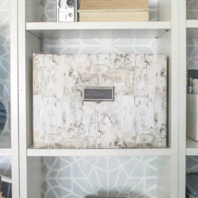 Turn any cardboard box into beautiful storage