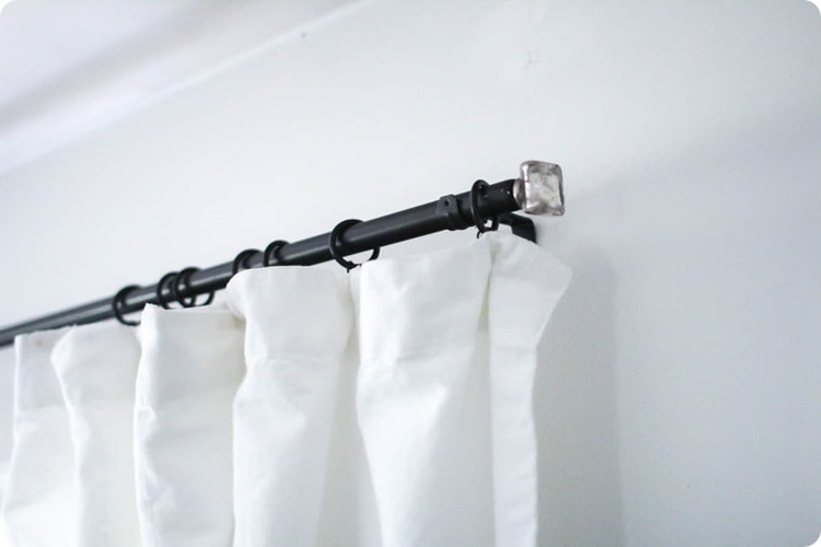 cheap curtain rods with finials