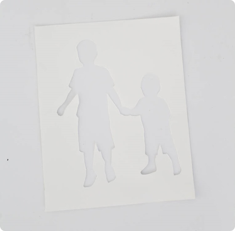 silhouette cutout