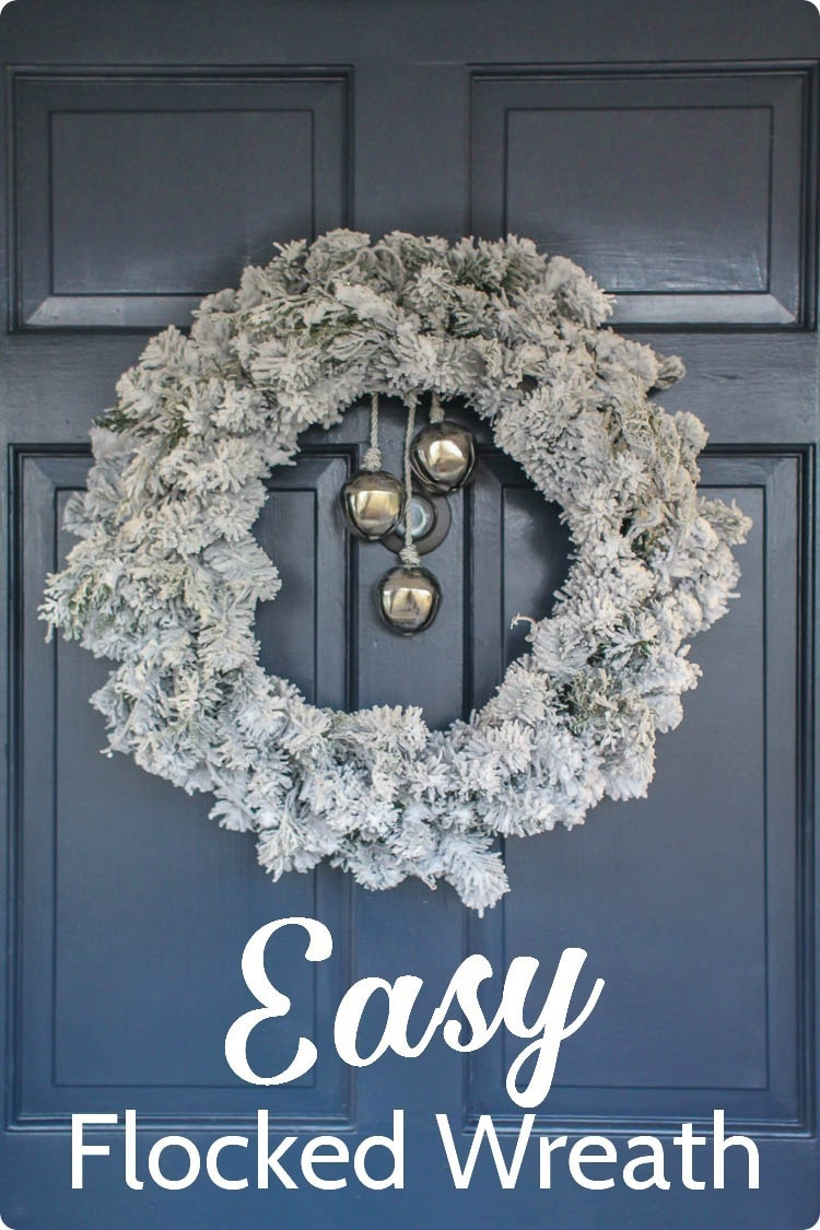 Flocked wreath cheap