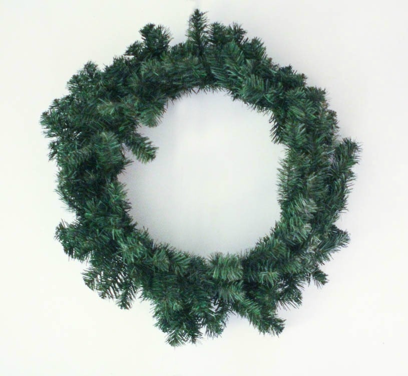Easy DIY Flocked Wreath Lovely Etc.