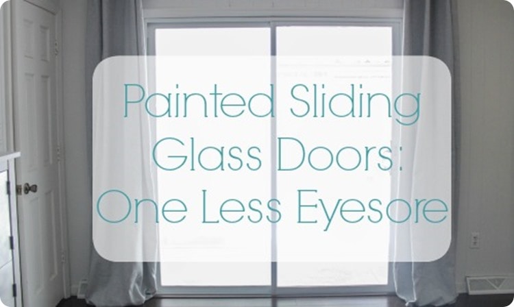how to paint sliding glass doors