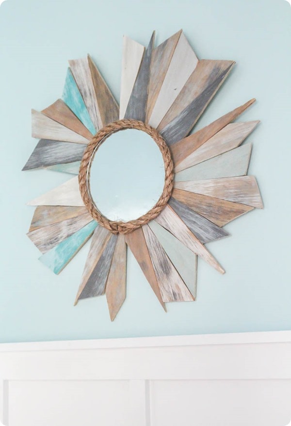 scrap wood mirror