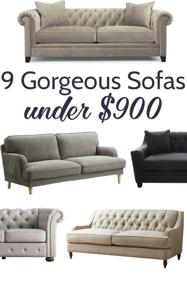 gorgeous sofas under $900